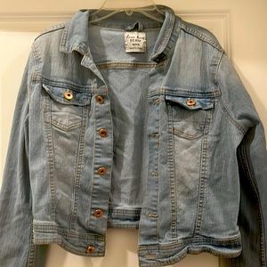 Sale! Love Tree stretch denim jacket! Size Medium! Like new great condition!